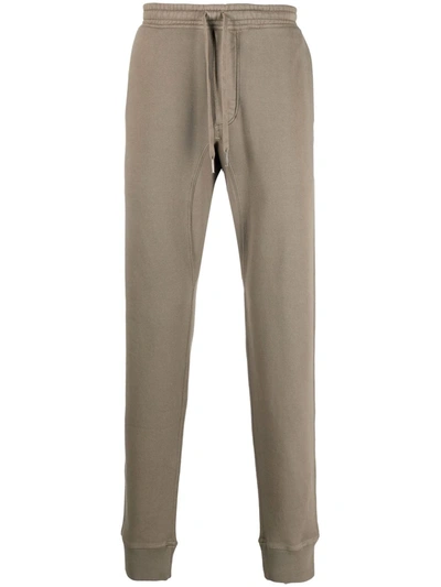 Tom Ford Elasticated-waist Cotton-blend Velour Track Pants In Green