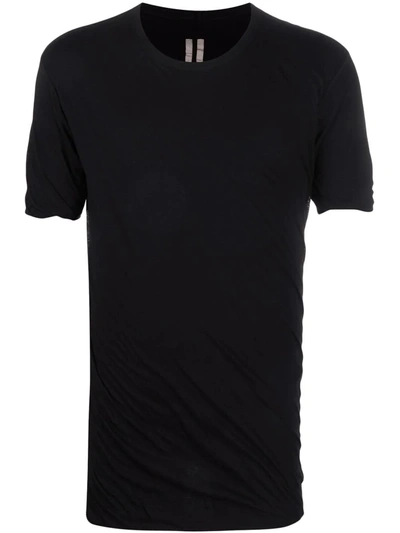 Rick Owens Round-neck Short-sleeve T-shirt In Black