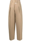 Etro Tailored Linen And Silk Trousers In Brown