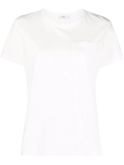 Closed Round-neck Cotton T-shirt In White