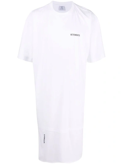 Vetements Oversize T-shirt Dress In White