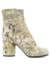MAISON MARGIELA TABI TAPESTRY-PATTERN HIGH-HEEL BOOTS