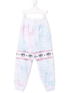 Chiara Ferragni Tie-dye Print Track Pants In Blue