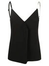 Givenchy Chain-embellished Twill Camisole In Black