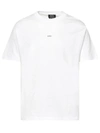 Apc Boxy Micro Logo Cotton Crew-neck T-shirt In White