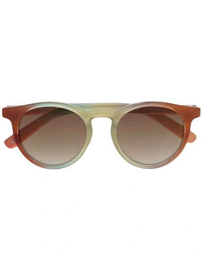 Molo Kids' Ombré Round-frame Sunglasses