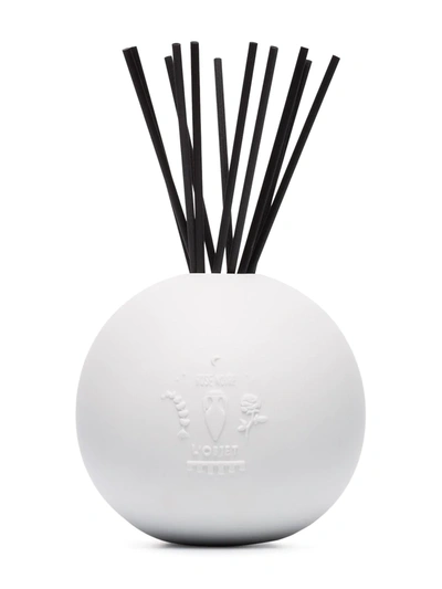 L'objet Rose Noir Porcelain Diffuser Set In White