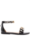 Stella Mccartney 810006w1cu0 Womens Belted Leather Ankle Strap In Black