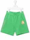 Chiara Ferragni Kids' Logo-print Track Shorts In Green