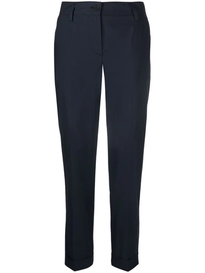 P.a.r.o.s.h High-rise Tailored Trousers In Blue