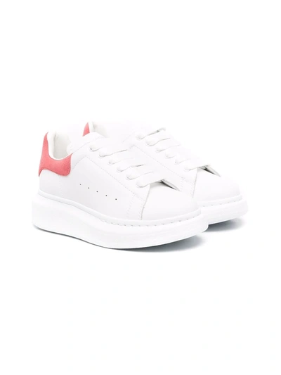 Alexander Mcqueen Kids' Chunky Sole Lace-up Trainers In White
