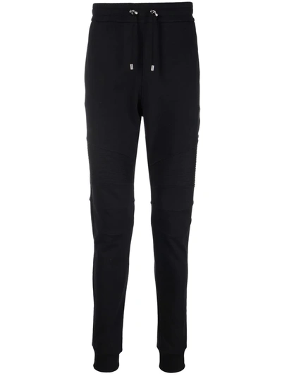 Balmain Black Cotton Jogging Pants