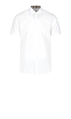 Burberry Stretch-cotton Ekd-embroidered Slim Shirt
