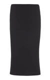 Miu Miu Jersey Midi Skirt In Black