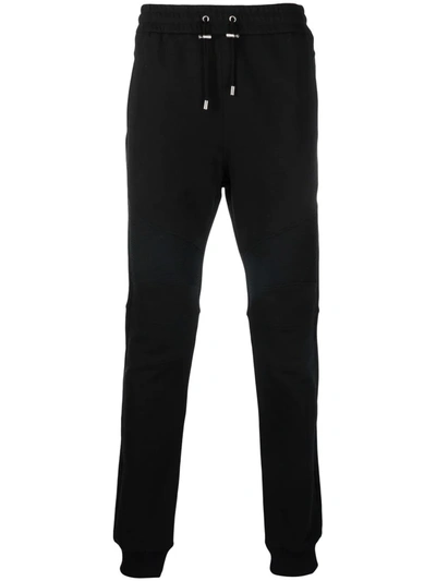 Balmain Black Cotton Jogging Pants