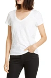 Atm Anthony Thomas Melillo Schoolboy V-neck T-shirt In White