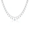 Sphera Milano Sterling Silver & Cz Charm Necklace In Silver