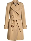 Burberry The Mid-length Kensington Heritage Trench Coat In Brown