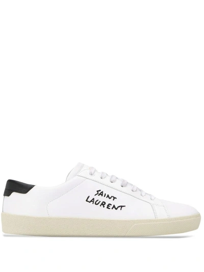 Saint Laurent Court Classic Low Top Sneaker In White