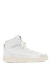 AXEL ARIGATO WHITE LEATHER HI TOP SNEAKERS