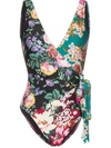 ZIMMERMANN MULTICOLOR POLYESTER ONE-PIECE SUIT