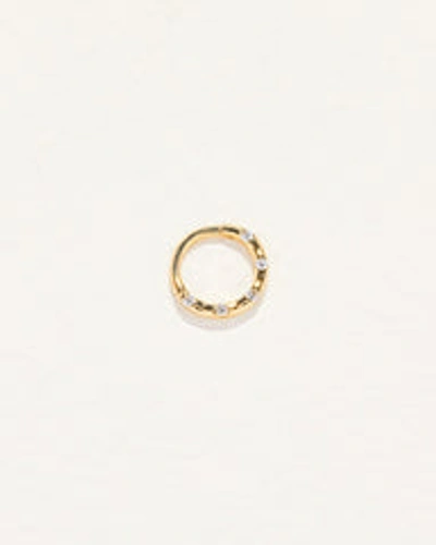 Piercing Diamond Dot Clicker In Gold