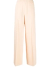 Jil Sander High-waisted Straight-leg Trousers In Neutrals