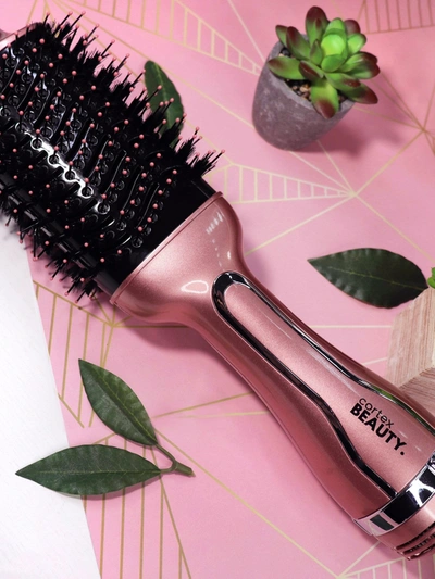 Cortex Beauty Breeze Brush | 1200w Hair Dryer Brush In Pink