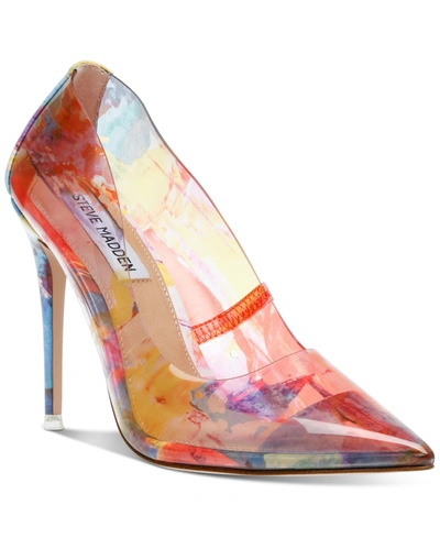 Steve Madden Daisie Pumps In Red-orange ModeSens