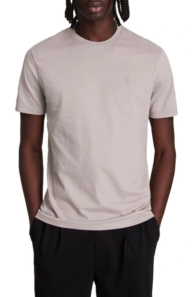 Allsaints Brace Tonic Slim Fit Crewneck T-shirt In Stormy Lilac