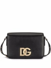 Dolce & Gabbana Dolce E Gabbana Women's Black Leather Shoulder Bag In Black