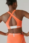 Adam Selman Sport Cross Back Sports Bra In Orange