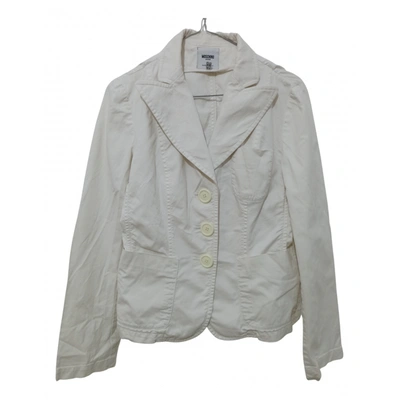 Pre-owned Moschino Cheap And Chic Jacket In White