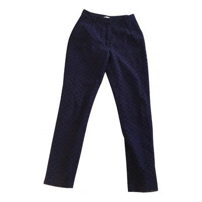 Pre-owned Manoush Carot Pants In Blue