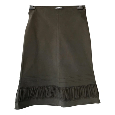 Pre-owned Moschino Cheap And Chic Mid-length Skirt In Khaki