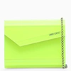 JIMMY CHOO SMALL CANDY CROSSBODY BAG LIME FLUO