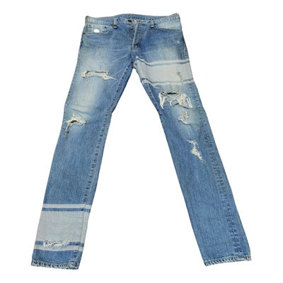 Pre-owned Mastermind Japan Straight Jeans In Blue