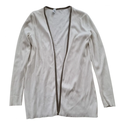 Pre-owned Wolford Cardigan In White