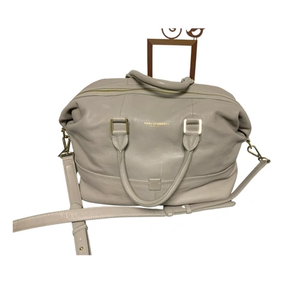Pre-owned Tiger Of Sweden Leather Travel Bag In Grey
