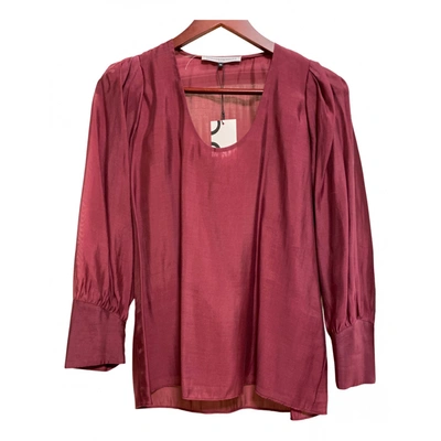 Pre-owned Adolfo Dominguez Blouse In Burgundy