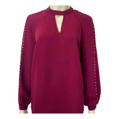 Pre-owned Guess Blouse In Burgundy