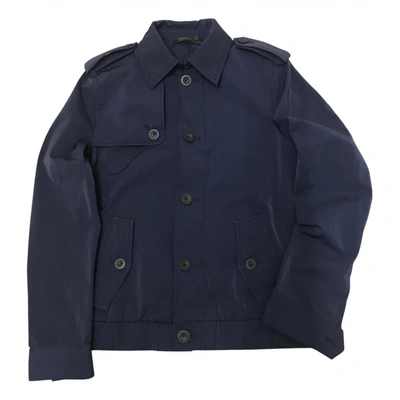 Pre-owned Club Monaco Coat In Blue