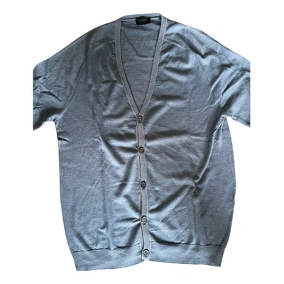 Pre-owned Jil Sander Silk Vest In Blue