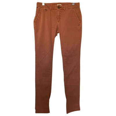 Pre-owned Tommy Hilfiger Chino Pants In Orange