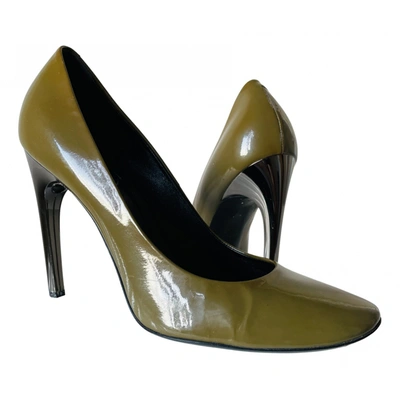 Pre-owned Roger Vivier Patent Leather Heels In Green