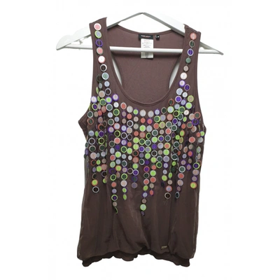 Pre-owned Miss Sixty Vest In Brown