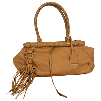 Pre-owned Jil Sander Leather Handbag In Camel