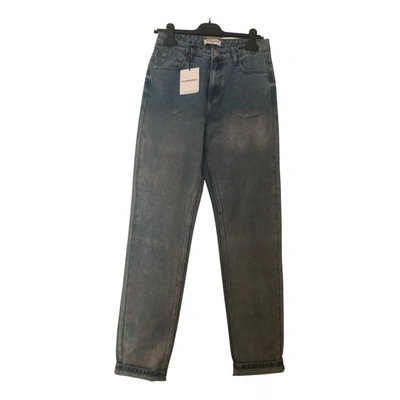 Pre-owned Glamorous Straight Jeans In Silver