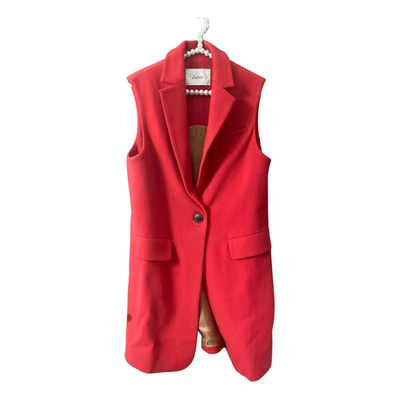 Pre-owned Jucca Wool Coat In Red