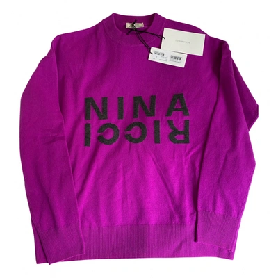 Pre-owned Nina Ricci Cashmere Jumper In Pink